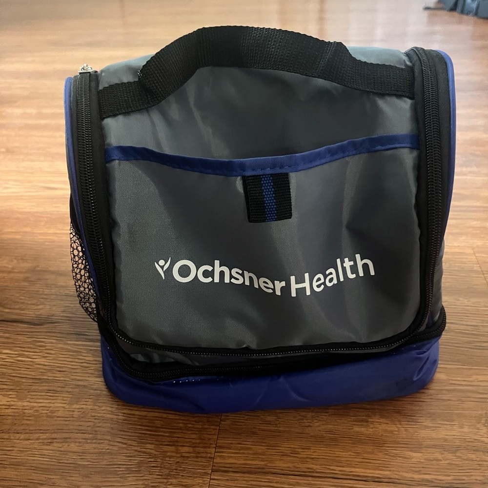 Gray and Blue Ochsner Lunch Bag